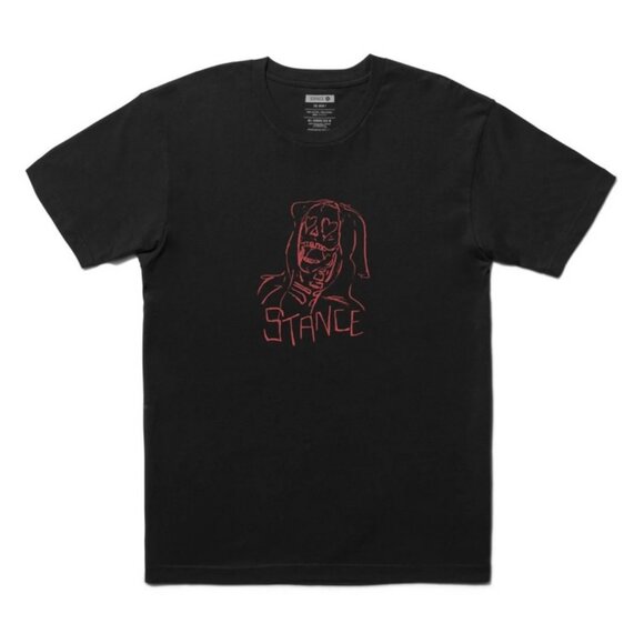 NWT Stance "Burn for You" Graphic Black T Shirt Men S - Picture 1 of 7